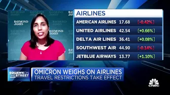 Airline stocks mixed as travel restrictions reappear globally