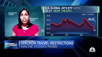 Airline stocks mixed as travel restrictions reappear globally