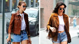 Kendall Vs. Gigi Wearing The Same Outfits #shorts