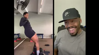 Wow she did the NKAO TEMPELA dance challenge in the GYM! | TFLA