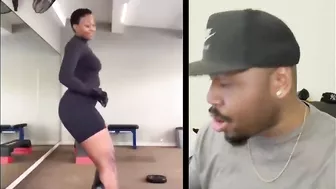 Wow she did the NKAO TEMPELA dance challenge in the GYM! | TFLA