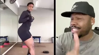 Wow she did the NKAO TEMPELA dance challenge in the GYM! | TFLA