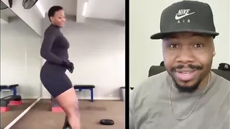 Wow she did the NKAO TEMPELA dance challenge in the GYM! | TFLA