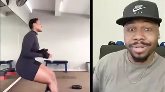 Wow she did the NKAO TEMPELA dance challenge in the GYM! | TFLA