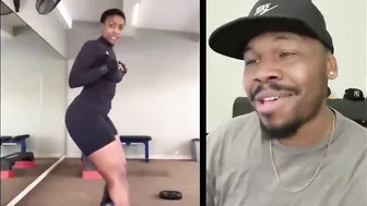 Wow she did the NKAO TEMPELA dance challenge in the GYM! | TFLA