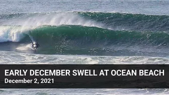 Fun WNW swell at Ocean Beach, San Francisco on December 2, 2021