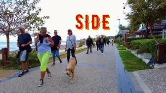 SIDE. PROMENADE and Beach SIDE STAR BEACH. TURKEY #turkey #side