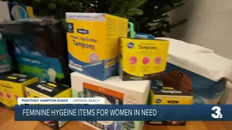 Virginia Beach teenager collects feminine hygiene products for women in need