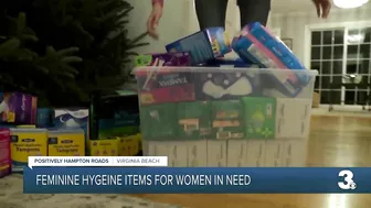 Virginia Beach teenager collects feminine hygiene products for women in need