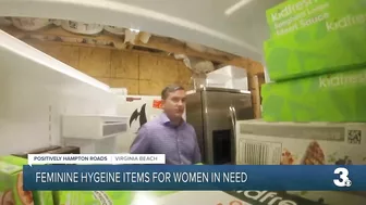 Virginia Beach teenager collects feminine hygiene products for women in need