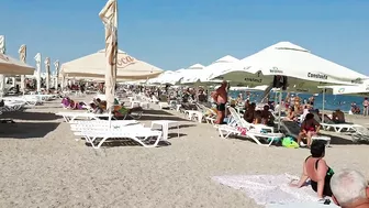 Plaja 3 Papuci Paco Beach walk, Relaxation, Sea, Sun, 4K video, Bikini Beach, Romania Mamaia Beach.