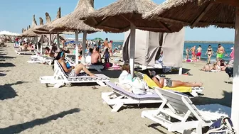 Plaja 3 Papuci Paco Beach walk, Relaxation, Sea, Sun, 4K video, Bikini Beach, Romania Mamaia Beach.