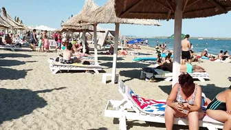 Plaja 3 Papuci Paco Beach walk, Relaxation, Sea, Sun, 4K video, Bikini Beach, Romania Mamaia Beach.