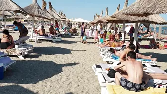 Plaja 3 Papuci Paco Beach walk, Relaxation, Sea, Sun, 4K video, Bikini Beach, Romania Mamaia Beach.