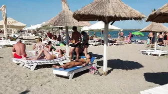 Plaja 3 Papuci Paco Beach walk, Relaxation, Sea, Sun, 4K video, Bikini Beach, Romania Mamaia Beach.