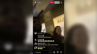 Jidion Get Pressed By Racist Girls At Restaurant On Instagram Live ????