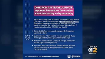 Travel Advisory In Place As Omicron Variant Spreads In US