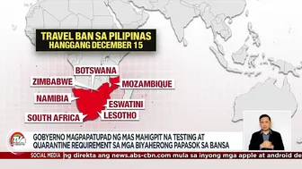 ALAMIN: Mas pinahabang travel restrictions dahil sa Omicron | TV Patrol