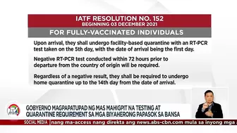 ALAMIN: Mas pinahabang travel restrictions dahil sa Omicron | TV Patrol