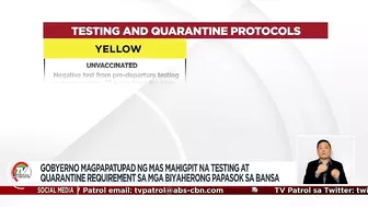 ALAMIN: Mas pinahabang travel restrictions dahil sa Omicron | TV Patrol