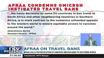 AFRAA condemns travel bans to South Africa