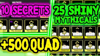 Selling 10 Secrets + 25 Shiny Mythicals | Anime Fighters Simulator