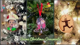 DIY Anime Christmas Ornaments | Anime crafts & DIYs part 22