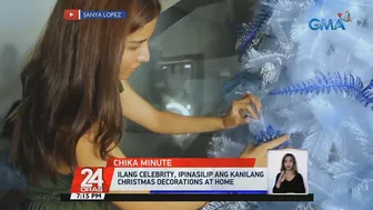 Ilang celebrity, ipinasilip ang kanilang Christmas decorations at home | 24 Oras