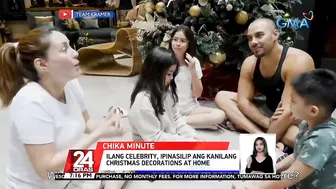 Ilang celebrity, ipinasilip ang kanilang Christmas decorations at home | 24 Oras