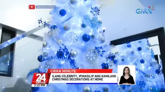 Ilang celebrity, ipinasilip ang kanilang Christmas decorations at home | 24 Oras