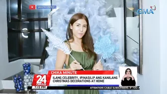 Ilang celebrity, ipinasilip ang kanilang Christmas decorations at home | 24 Oras