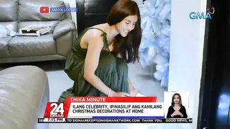 Ilang celebrity, ipinasilip ang kanilang Christmas decorations at home | 24 Oras