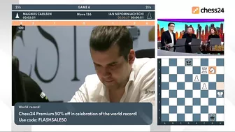 LAST MOMENTS! Magnus Carlsen BEATS Ian Nepomniachtchi in Game 6 in World Chess Championship 2021