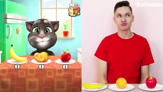 Repeat After Talking Tom Eating - Talking Tom and Me Challenge Compilation