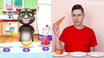 Repeat After Talking Tom Eating - Talking Tom and Me Challenge Compilation