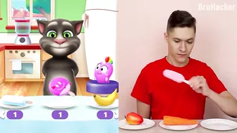 Repeat After Talking Tom Eating - Talking Tom and Me Challenge Compilation