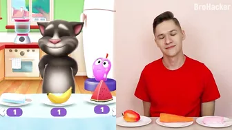 Repeat After Talking Tom Eating - Talking Tom and Me Challenge Compilation