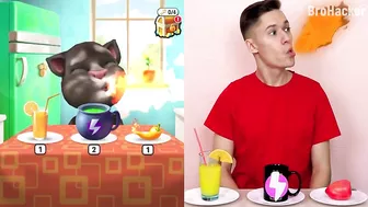 Repeat After Talking Tom Eating - Talking Tom and Me Challenge Compilation