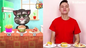 Repeat After Talking Tom Eating - Talking Tom and Me Challenge Compilation