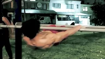 STRAIGHT ARM FRONT LEVER TOUCH COMPILATION