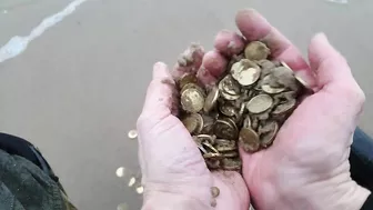 I took a metal detector, went to the beach and now I'm rich!