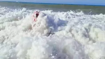 spider-man superhero at the beach