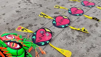 Dragon Kite Broken Heart at Cemara Beach Tuban