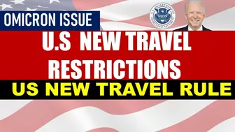 U.S New Travel Rules | Biden Imposes New US Coronavirus Travel Restrictions for Omicron Issue