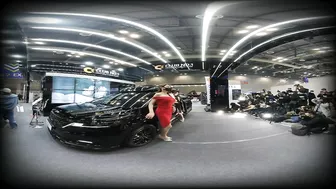 3D 180VR 4K Club No1 Sexy Promotional Racing Models Shooting Site Auto Show ???????? VR Dream Car