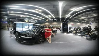 3D 180VR 4K Club No1 Sexy Promotional Racing Models Shooting Site Auto Show ???????? VR Dream Car