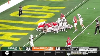 Baylor GAME WINNING Goal Line Stand vs Oklahoma State | 2021 College Football