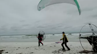 Paramotor Pilot Lands on Florida Beach after Epic Coast to Coast Trip