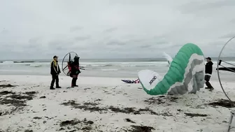 Paramotor Pilot Lands on Florida Beach after Epic Coast to Coast Trip