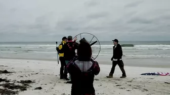 Paramotor Pilot Lands on Florida Beach after Epic Coast to Coast Trip